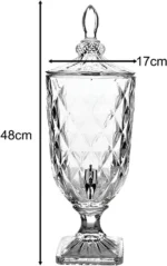 glass juice dispenser with faucet