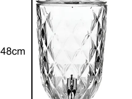 glass juice dispenser with faucet
