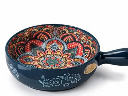 Ceramic Soup Bowl with Handle