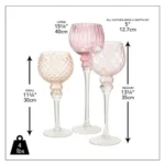 Luxury Goblet Candle Holders Set