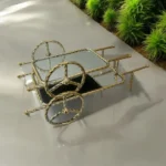 Gold Cart Plate Dish