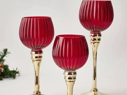 Luxury Goblet Candle Holders Set