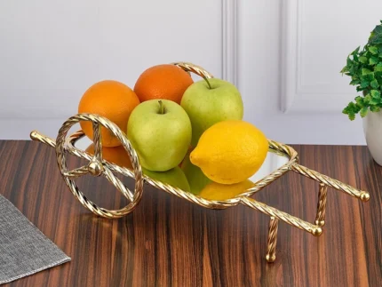Gold Cart Plate Dish