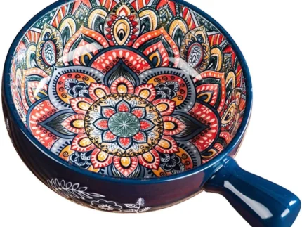 Ceramic Soup Bowl with Handle