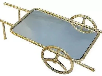 Gold Cart Plate Dish
