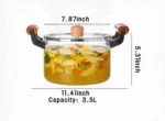 Glass Cooking Pot 3.5L