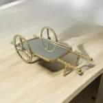 Gold Cart Plate Dish