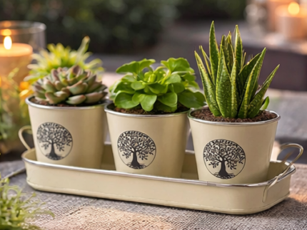 Tree of Life Indoor Plant Pots