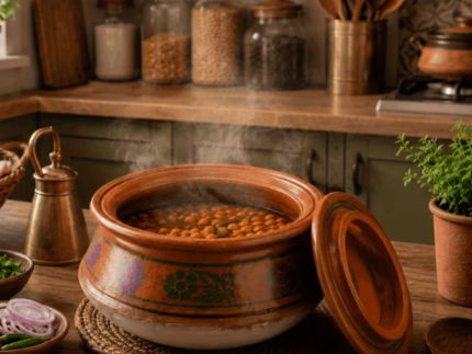Handmade Terracotta Clay Cooking Pot