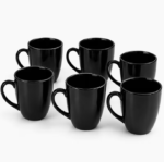 Black Ceramic Coffee Mugs