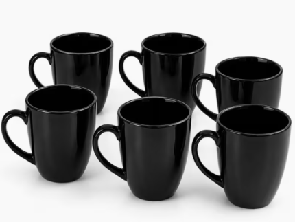 Black Ceramic Coffee Mugs