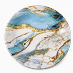 Luxury Blue & Gold Serving Plates