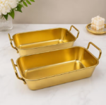 Gold Serving Trays Set