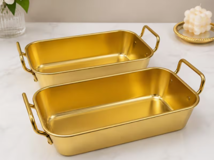 Gold Serving Trays Set