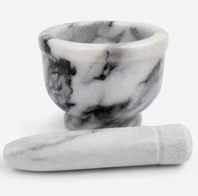 1 Marble Mortar and Pestle Set