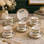Floral Ceramic Tea Cup & Saucer