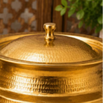 Gold Hammered Serving Pots