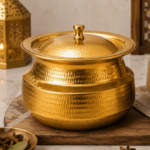 Gold Hammered Serving Pot