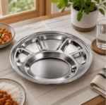 Stainless Steel Round Thali Plates