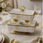 Ceramic Chafing Dish Set