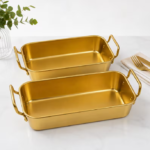 Gold Serving Trays Set