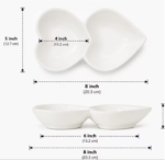 Double Compartment Serving Dishes
