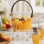 Clear Glass Drink Dispenser