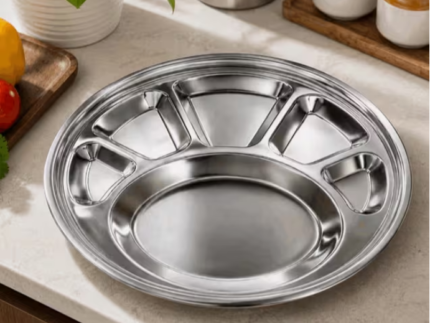 Stainless Steel Round Thali Plates