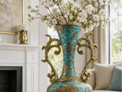 Floral Pattern Vase