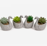 Decorative Swan Flower Pots
