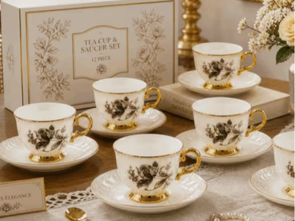 Vintage Floral Tea Set