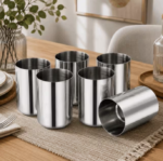 Stainless Steel Tumblers Set of 6