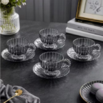 Glass Tea Cup & Saucer
