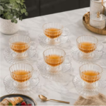 Glass Tea Cup & Saucer