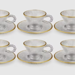 Glass Tea Cup & Saucer