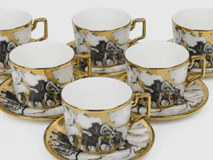 Ceramic Tea Cup & Saucer