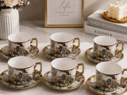 Ceramic Tea Cup & Saucer