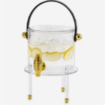 Clear Glass Drink Dispenser