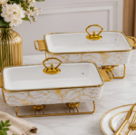 Ceramic Chafing Dish Set