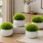4PCS Artificial Grass Pots