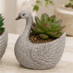 Decorative Swan Flower Pots