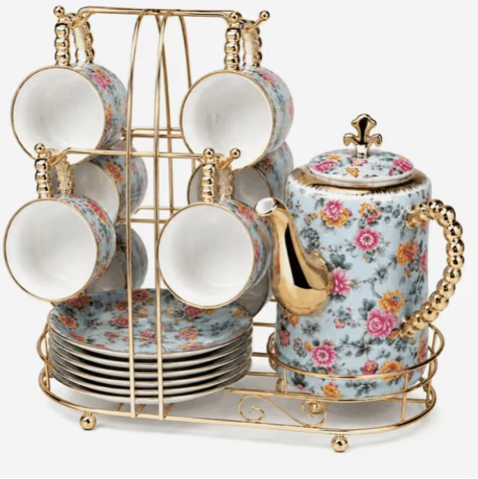 4 Floral Tea Set
