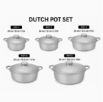 Aluminium Dutch Pot Set