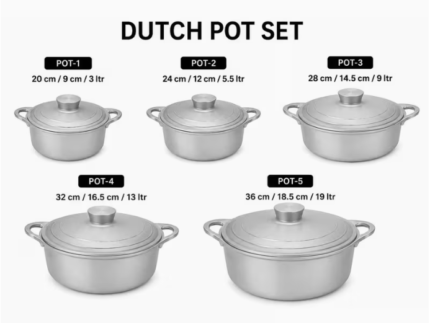 Aluminium Dutch Pot Set