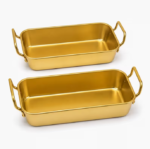 Gold Serving Trays Set