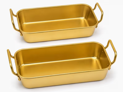 Gold Serving Trays Set