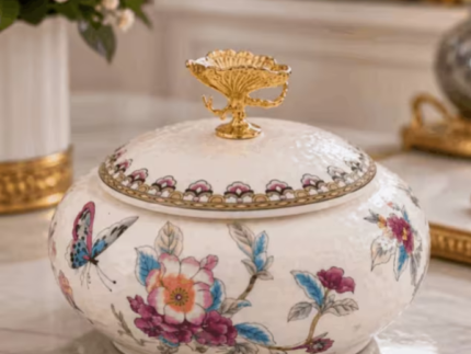 Dragonfly Porcelain Jewelry Box