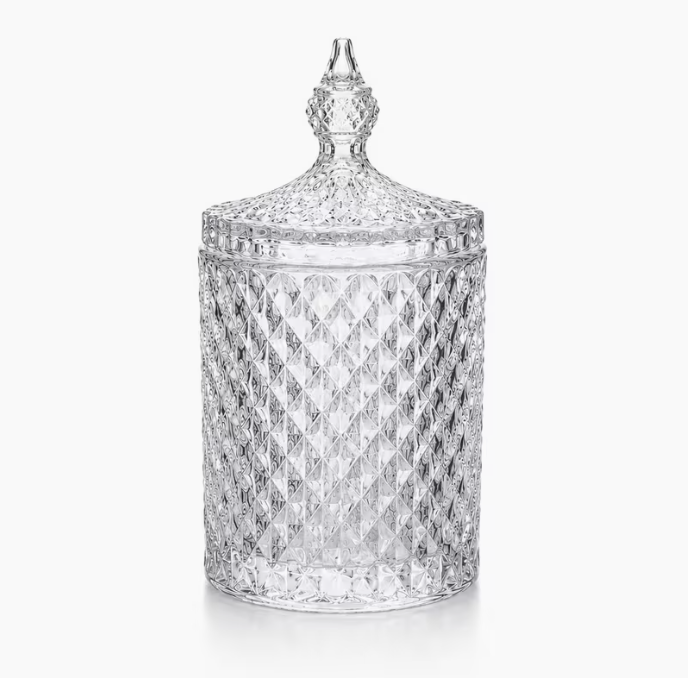 Capture Acrylic Diamond Cut Storage Jar