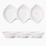 Triple Compartment Serving Dishes