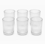 Ribbed Glass Tumblers